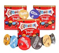 Celebrations Dolce Gusto Compatible Hot Chocolate Pods - Twix, Mars, Bounty, Snickers, Galaxy, Malteser, Milky Way & Galaxy Caramel (24)