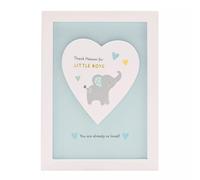 Celebrations Hello Baby Thank Heaven Little Boys Heart Framed Plaque