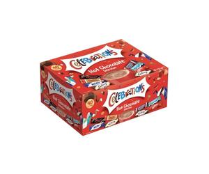Celebrations Hot Chocolate Sachets 40 x 25g | Bulk Hot Chocolate Gift Set Featuring Galaxy, MilkyWay, Twix, Mars, Bounty, Maltesers, Snickers and Galaxy Caramel (Pack of 1)