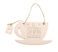 Celebrations Love Life Tea Tea Cup Plaque