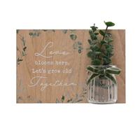 Celebrations Love Story Grow Old Plaque And Jar