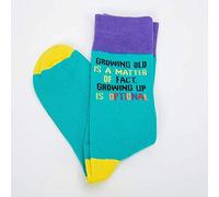 Celebrations Men s Birthday Socks - Growing Up Is Optional