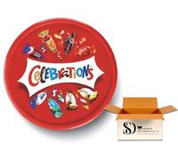 Celebrations Milk Chocolate & Biscuit Bars Sharing Tub, 550g | Assorted Mini Chocolate Bars & Biscuit Mix Gift & Sharing Treats for All Occasions