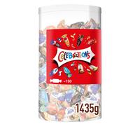 Celebrations Milk Chocolate Gift Box of Mini Chocolates & Biscuit Bars Tube (Maltesers, Galaxy, Snickers & More) 1435g