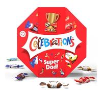 Celebrations Milk Personalised, 'Super Dad' sleeved Chocolate Gift Box of Mini Chocolates & Biscuit Bars Centerpiece 950g