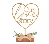 Celebrations Our Love Story Heart Plaque