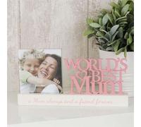 Celebrations Photo Frame - Worlds Best Mum - 4" x 4" Home