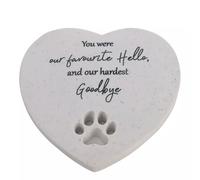 Celebrations Thoughts Of You Pet Memorial Stone Heart Ornament