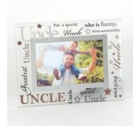 Celebrations Uncle Mirrored Words Sentiment Photo Frame Great Gift for Special Uncle
