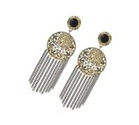Celebratory Decoration Earrings Crystal Decorated Metal Mixture Nonconformist Fashion for Music Incidents Parties Metal Alloy Portrait Earrings Party