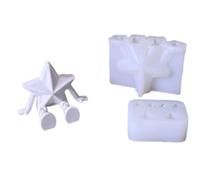 Celebratory Silicone Baking Craft Cast Create Tradition Christmas Figurines Excellent Present for Family Comrades Party Garnishes Santa Snowfigure Patron Star Molds