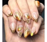 Celebratory Vegetable Artificial Hoofs Gold Plan Permanent ABS Unguis Art for Costume Incidents Long Permanent Gold Computational Intelligence Hoofs