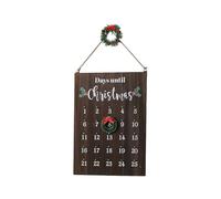 Celebratory Wooden Arrival Calendar with Artisanal Carvings Wall Deck for Cyclical Home Celebration Participatory Family Arrival Calendar