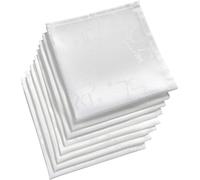 Celebright Christmas Deer Embossed Design Napkins 17in x 17in in White | Size: 8 Pack Celebright White 8 Pack