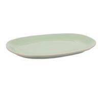 Jamie Oliver Big Love Feast Platter, Round, Green Large Oven-to-Table Platter, Durable Speckled Stoneware Centrepiece, Tray for Serving Roasts, Salads, Oven, Microwave, Dishwasher-Safe, 41x33cm