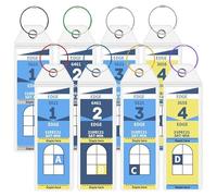 Celebrity Cruise Luggage Tag Holders, Waterpoof Clear Cruise Luggage Tag Holder for Royal Caribbean & Celebrity Cruise Ships Essentials Must Haves 2025-2026, 8 Pcs With 7 Colors, 6.7 x 2.4 inches