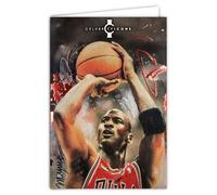 Celebrity Icons Official Licensed Sidney Maurer Michael American Basketball Card - Open Card White 23 x 17 cm - With White Envelope 12 x 17.5 cm - For Birthday Leaving Retirement Collectors