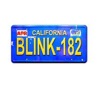 Celebrity Machines Blink 182 | Metal Stamped License Plate