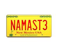 Celebrity Machines Breaking Bad | NAMASTE | Metal Stamped License Plate