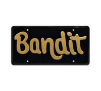 Celebrity Machines Burt Reynolds | Bandit | Metal Stamped License Plate