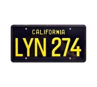 Celebrity Machines Gone in 60 Seconds | LYN 274 | Metal Stamped License Plate
