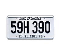 Celebrity Machines Halloween | 59H 390 | Metal Stamped License Plate