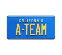 Celebrity Machines The A-Team | A-TEAM | Metal Stamped License Plate