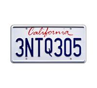 Celebrity Machines The Fast and the Furious | 3NTQ305 | Stamped License Plate
