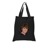 Celebrity Singer Black Cotton Tote Bag | Heavyweight 8 oz Durable & Reusable Shopping Bag | 36 cm x 40 cm | For gift, Present, Student, Teacher, Bride, Souvenir, eco-friendly