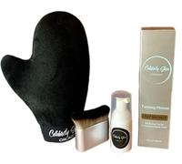 Celebrity Skin Chicago Competition Ready Tanning Kit, Deep Bronze Mousse with Applicator Mitt and Blending Brush