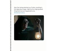 Celebrity Traitors - Alan Carr - Greatest Image Ever - A4 100 Pages Lined Notebook