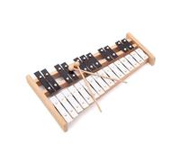 CeleMoon 27 Note Full-Size Glockenspiel Xylophone with Wood Base - Professional Percussion Instrument with 2 Mallets for Beginners & Musicians