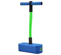 CeleMoon Fun Foam Pogo Jumper, 3 Times Stretch Funny Squeaky Sounds,Durable Jump Outdoor Toys and Squeak Pogo Stick for Kids Ages 3+, Blue