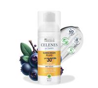 Celenes by Sweden Herbal Dry Touch Fluid Sun Cream SPF 30, 50 ml Organic & Mineral Sunscreen Filters - Suncream Factor 30 Matte Finish, UV Protection, Sun Cream SPF 30 Waterproof, Paraben/Perfume Free