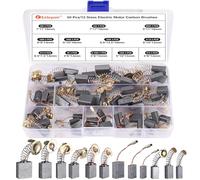 Celepoir 50Pcs Electric Motor Carbon Brushes, Carbon Brushes for Power Tools 12Sizes 125#/6#/411#/303#/153#/103#/6-100#/100#/51#/44#/43#/21#, Carbon Brushe by Size for Repair Mitre Saw, Angle Grinder
