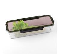 Celery Keeper for Refrigerator, Celery Storage Container with Lid, BPA-Free Long Plastic Fridge Storage Container for Fresh Celeries, Dishwasher Safe and Leak Proof, Food Storage Bins for Kitchen