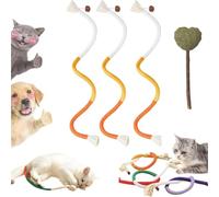 Celery Pets Cat Chew Rope, Catnip-Infused Organic Cotton Chew Rope Toys for Cats, Interactive Cat Nip Kitty Toy for Teeth Cleaning, Cotton Chew Rope Toys, 28 Inches String (Orange)