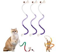 Celery Pets Cat Chew Rope,Catnip-Infused Organic Cotton Chew Rope Toys for Cats,Safe Catnip Ropes Chews Toys for Teeth Cleaning,Self-Entertainment Artifact 28 Inches String (3Pcs-Purple)
