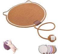 Celery Pets Cat Scratcher Mat, Celery Pets Dual Scratching Pad, 17''/20'' Scratching Pads for Indoor Cats, Natural Cotton Rope Cat Scratching Pads, (Brown,20IN)