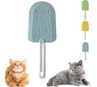 Celery Pets Cat Tongue Comb, Cat Tongue Comb, 2 In 1 Portable Cat Grooming Brush, Tongue Cat Brush, Soft Silicone Cat Comb For Pet Shedding (Blue)