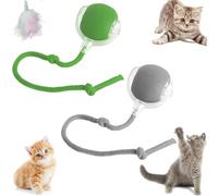 Celery Pets Cat Toy Ball, Spinkit Interactive Rolling Dog Ball, Electric Self Rolling Dog Balls Interactive Cat Toys, 360° Smart Interactive Pet Toy Ball, Smart Chase Pet Toy Ball (A-Green+Gray-2pcs)