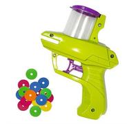 Celery Pets Cat Toy, Pet Fetch Toy, UFO Cat Launcher Set, Flying Disc Launcher Toy with Colorful Flying Propellers Set (Green)