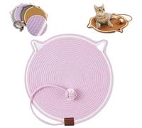 Celery Pets Clawloom Dual Scratching Pad, Dual Scratching Pad for Cats, 17”/20” Dual Scratching Pad, Cat Scratching Mat Natural Cotton Rope Cat Scratching Pad, Furniture Protector (Pink,14 inch)