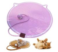 Celery Pets Dual Scratching Pad,Natural Cotton Rope Scratching Pads for Indoor Cats with Cat Toy, Grinding Claws Nails, for Protecting Furniture (Pink,42 CM)