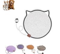 Celery Pets Dual Scratching Pad, Scratching Pads for Indoor Cats, 17”/20” Hand-Woven Without Debris Scratching Pads Indoor Cats, Pets Dual Scratching Pad with Cat Toy (19.9in,E)