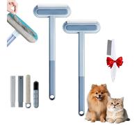 Celery Pets Hair Remover, 3 in 1 Pet Hair Remover with Dual-Sided Brush, Multifunctional Hair Removal Brush for Sofa, Carpet, Clothes & Car, Reusable & Eco-Friendly (2pcs)