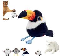 Celery Pets, Rechargeable Flapping Bird Cat Toy, Motion Activated with Three-Mode Wing Flap, Can Imitate The Sound of Birds, Unleash Your Chasing Instinct, Suitable Bored Indoor Cats (Toucan)