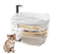 Celery Pets Water Fountain, 2025 New Triple-Filter 50.72oz/1.5L Automatic Cat Dog Fountain, Ultra-Quiet Pump with LED for Cats Dogs Multi Pets (White)