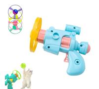 Celerypet Light- Flying Disc Cat Launcher Set, Celerypets Light-Up Flying Disc Launcher for Cats, Interactive Cat Fetch Toy with 3 Colorful Propellers & 1 LED Dis , Handheld Laun her Set (Blue)