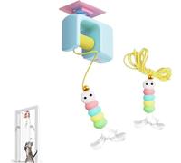 CeleryPets Autobounce USB-C Ceiling Cat Teaser, Meowvo Upgraded Smart Ceiling Cat Teaser, Interactive Electric Cat Toy with Self Adhesive Suction Cup Indoor Door Frame Hanging (Blue*1)